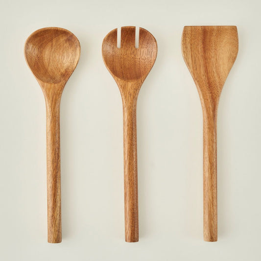 Allison 3-delige Acacia Serveerset Naturel (29,5x7,5 cm)