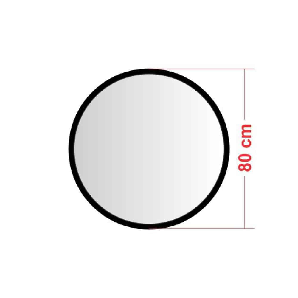 Grote-Zwarte-Ronde-Spiegel-Afmeting