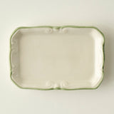 Julia Stoneware Mini Serveerbord Groen (14x9,5 cm)