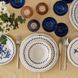 Vanessa Porseleinen 24-delige serviesset voor 6 personen, blauw