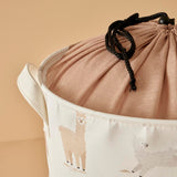 Alpaca Trekkoord Speelgoedmand Beige (36x40 cm)