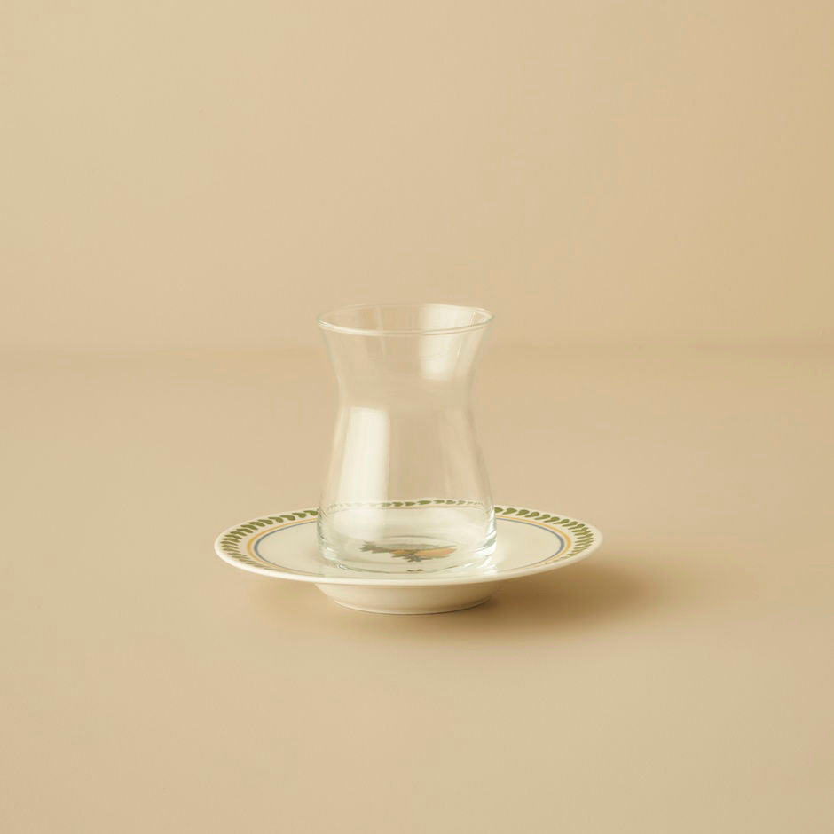 Lemoncello porseleinen theeglazenset van 6 stuks (170 ml)