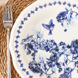 Vanessa Porseleinen 24-delige serviesset voor 6 personen, blauw