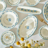 Liana Stoneware 26-delige ontbijtset voor 6 personen blauw