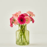 Recycle Lore Cam Vazo Yeşil (14x14x20 cm)