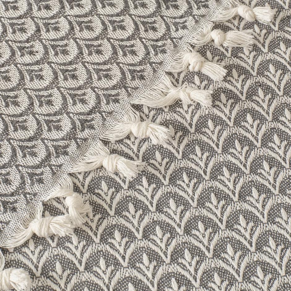 Silvana Katoenen Dubbele Dekbedovertrek Antraciet (200x230 cm)