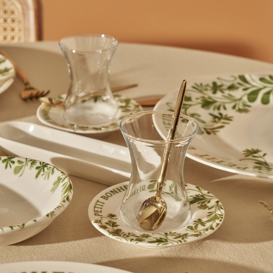 Petit Bonheur 44-delige diner- en ontbijtset groen