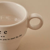 Coffeeaholic Espresso Glazen Set van 2 Zwart (105 cc)