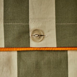 Dekbedovertrekset van 100% katoen, eenpersoons, groen (160x220 cm)