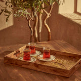 Cera Decoratieve Schaal Naturel (32x3,5x50 cm)