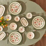 Bloemen Porselein 44 Delen Diner- en Ontbijtset