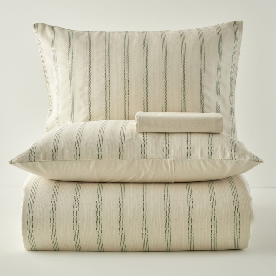 100% katoenen Valeria tweepersoons dekbedovertrekset groen (200x220 cm)