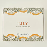 Lily Porseleinen Theekopjesset van 2, Groen (180 cc)