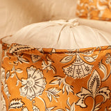 Wasmand met trekkoord in de vorm van een Indiase mond, mosterdgeel (36x40 cm) - Organizer cadeau