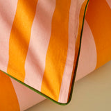 Dekbedovertrekset van 100% katoen, oranje (160x220 cm)