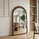 Boogspiegel 180x100 cm – Donker Houten Frame