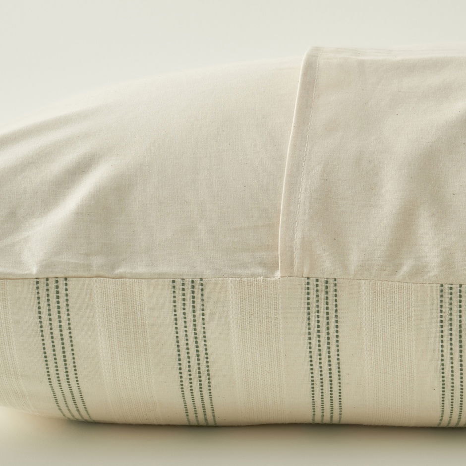 100% katoenen Valeria tweepersoons dekbedovertrekset groen (200x220 cm)