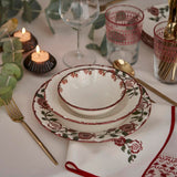 Jolly Porseleinen 18-delige serviesset voor 6 personen Rood