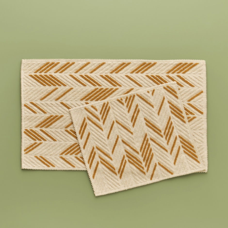 Hoekmattenset Mosterd (60x100 - 50x60 cm)