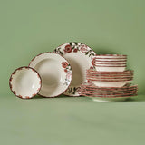 Jolly Porseleinen 18-delige serviesset voor 6 personen Rood