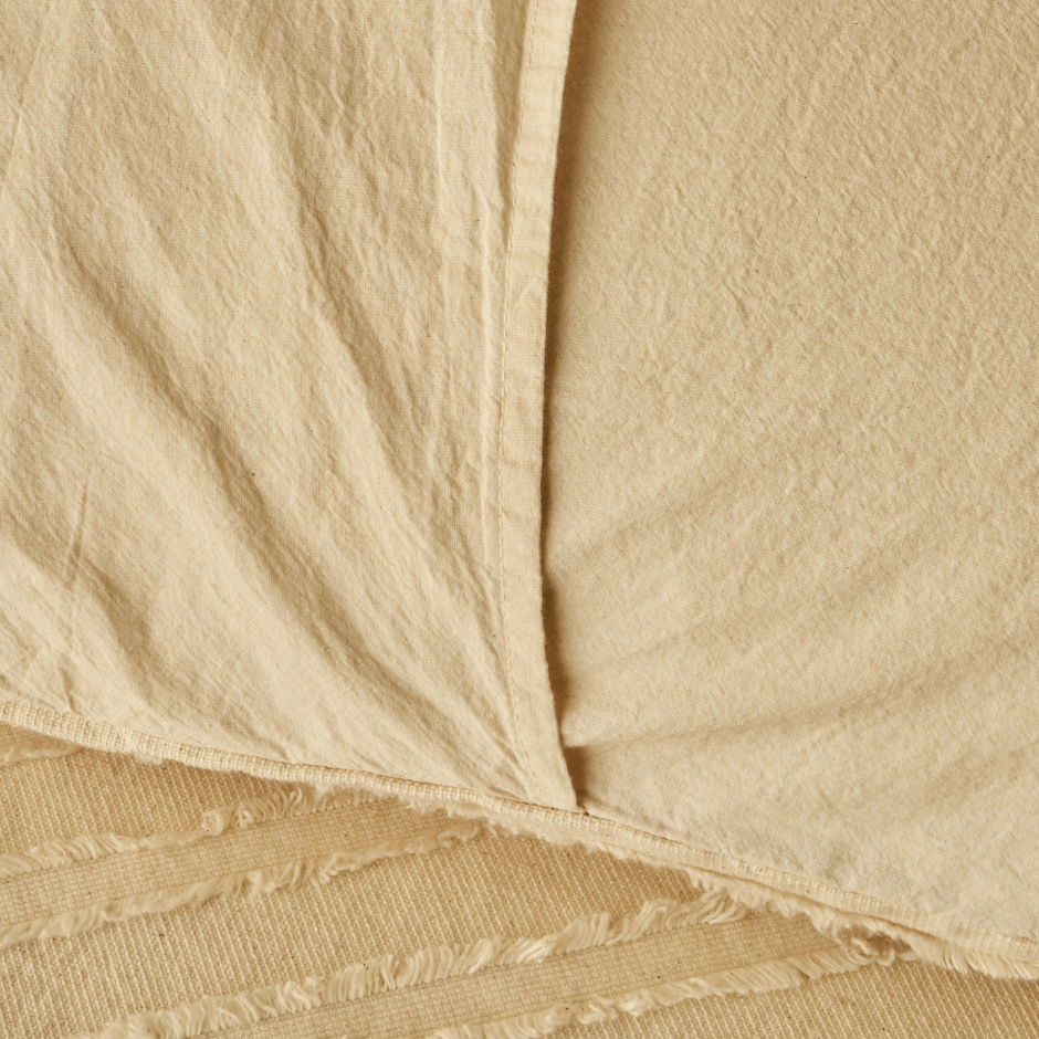 100% katoenen Bohemian tweepersoonsbedspreiset crème (240x260 cm)