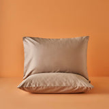 Supreme 100% katoenen satijnen kussensloop met 2 kussenslopen, Mink (50x70 cm)