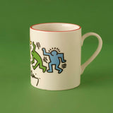 Keith Haring gekleurde porseleinen mok (390 cc)