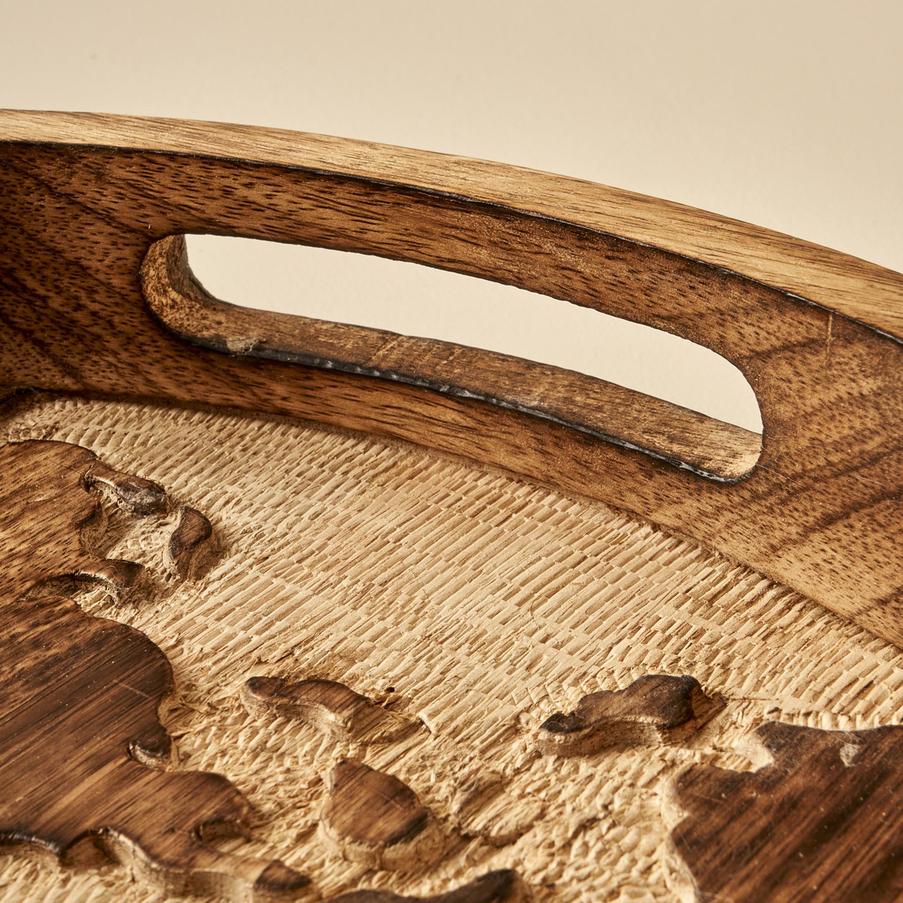 Tina Mangoboom Decoratieve Schaal Natuurlijk (45x5x45 cm)