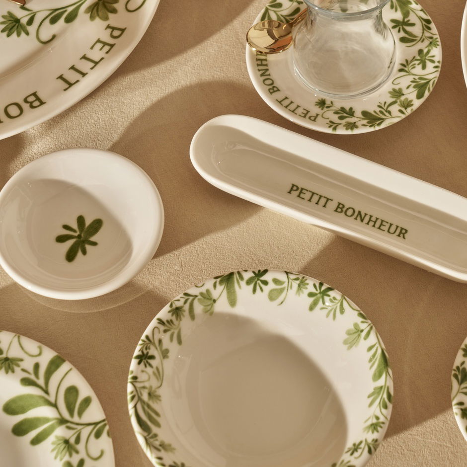 Petit Bonheur 44-delige diner- en ontbijtset groen