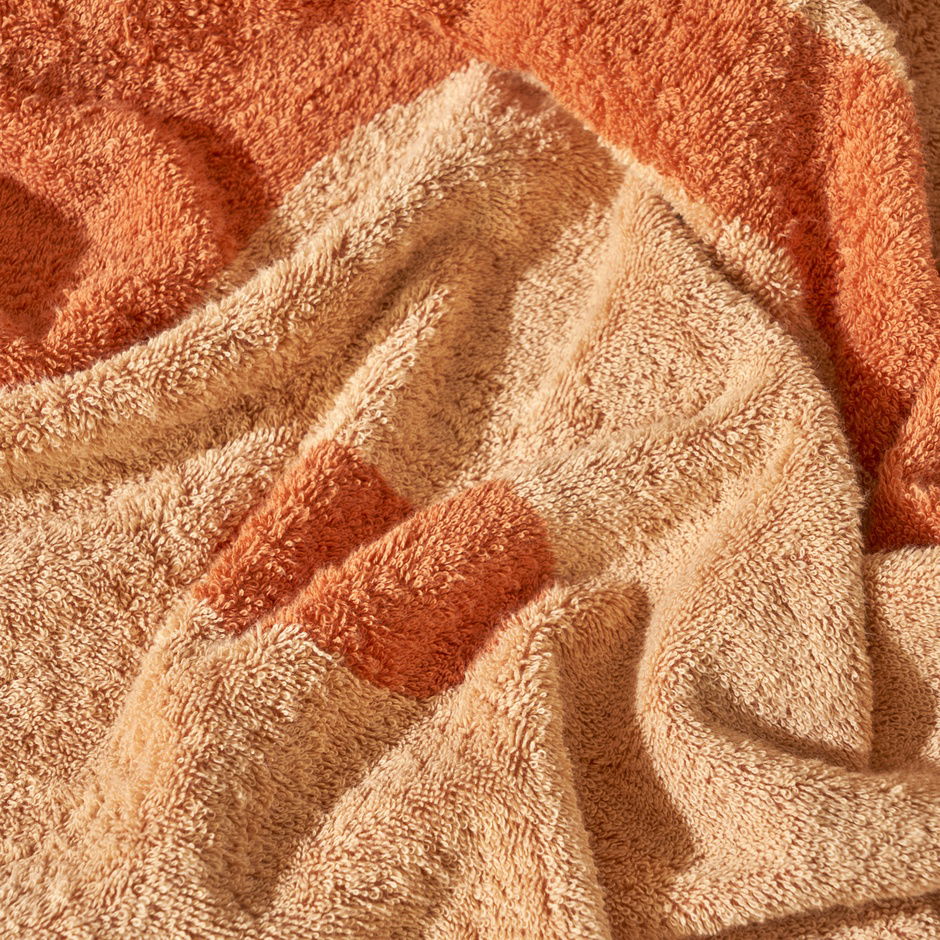 %100 Pamuk Ciao Plaj Havlusu Kiremit (90x150 cm) - 100% Cotton Beach Towel Terracotta