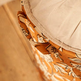 Wasmand met trekkoord in de vorm van een Indiase mond, mosterdgeel (36x40 cm) - Organizer cadeau