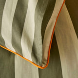 Dekbedovertrekset van 100% katoen, eenpersoons, groen (160x220 cm)