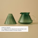 Tapered Filterkoffiekan groen (700 cc)