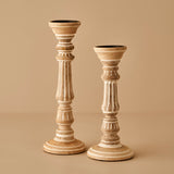 Esta Kandelaar Naturel (13,5x13,5x33 cm)