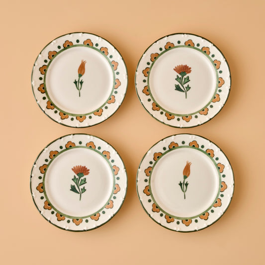 Tulip Porseleinen borden 4 delig