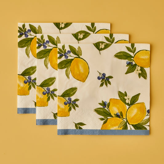 Lemoncello servetten 20 stuks