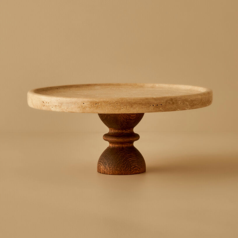 Ephesus Traverten Kek Standı Naturel (25 cm)