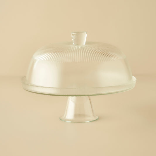 Line Taartstandaard met Glazen Deksel