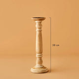 Dora Şamdan Naturel (12x12x38 cm)