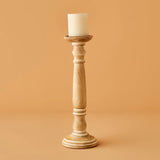 Dora Kandelaar Naturel (12x12x38 cm)