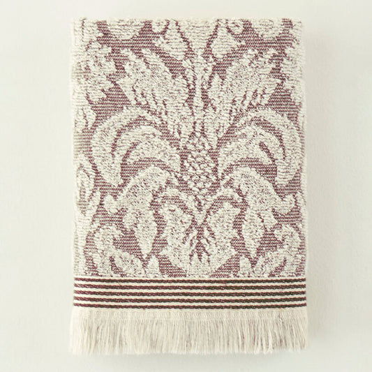 %100 Pamuk Colin Yüz Havlusu Mürdüm (50x90 cm)