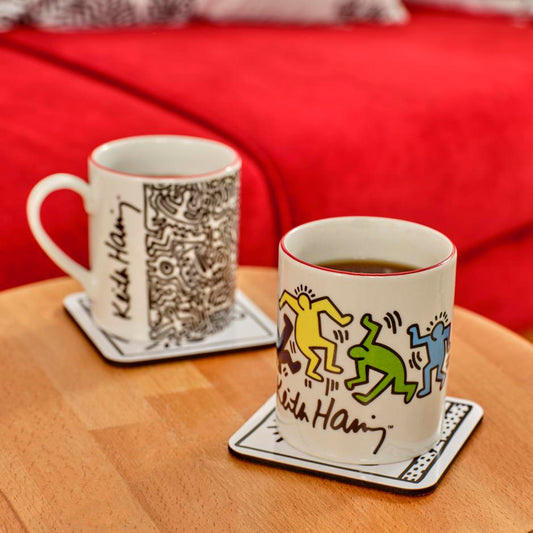 Keith Haring gekleurde porseleinen mok (390 cc)