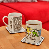 Keith Haring gekleurde porseleinen mok (390 cc)