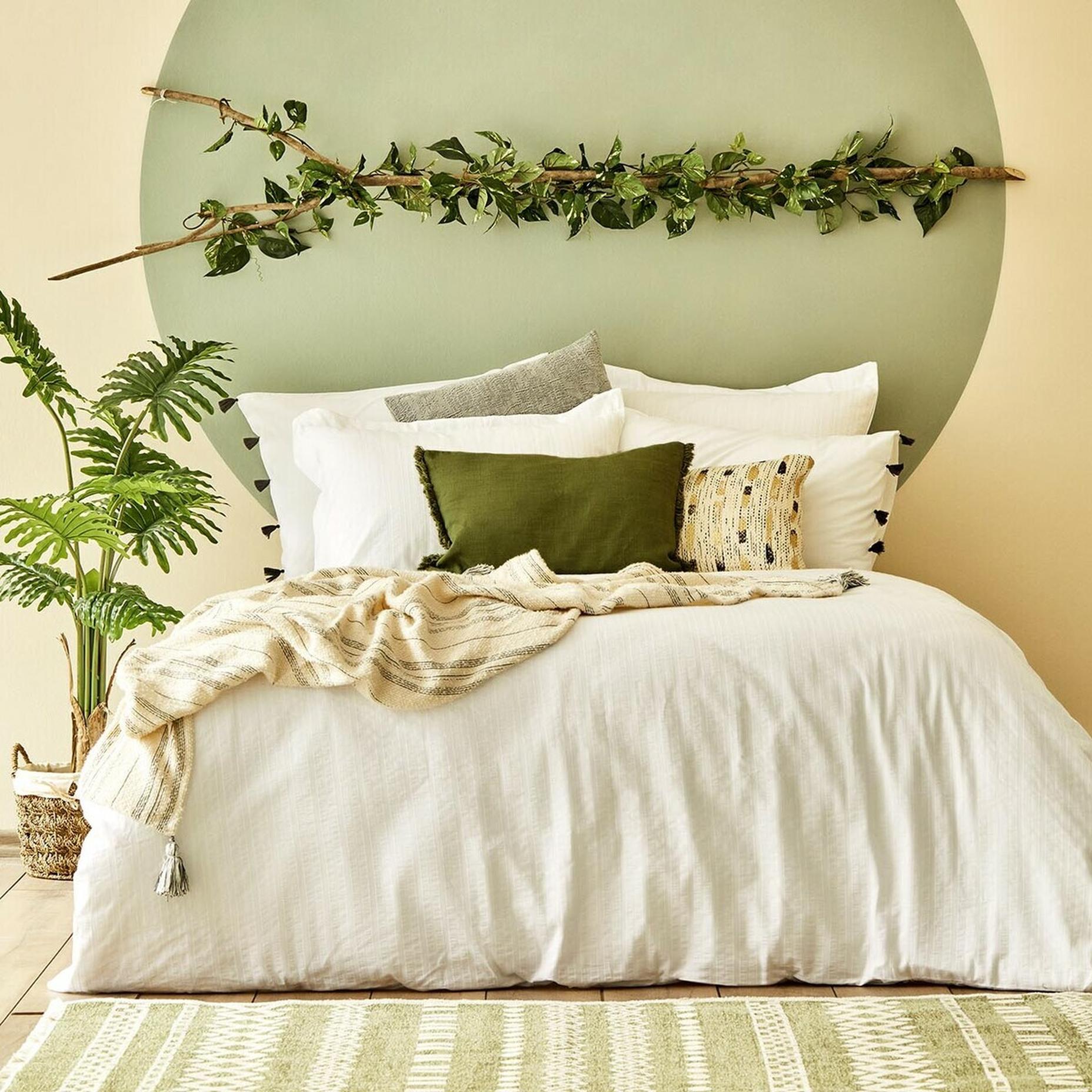 %100 Katoen Arno Dubbel Maat Dekbedovertrekset Wit (200x220 cm)