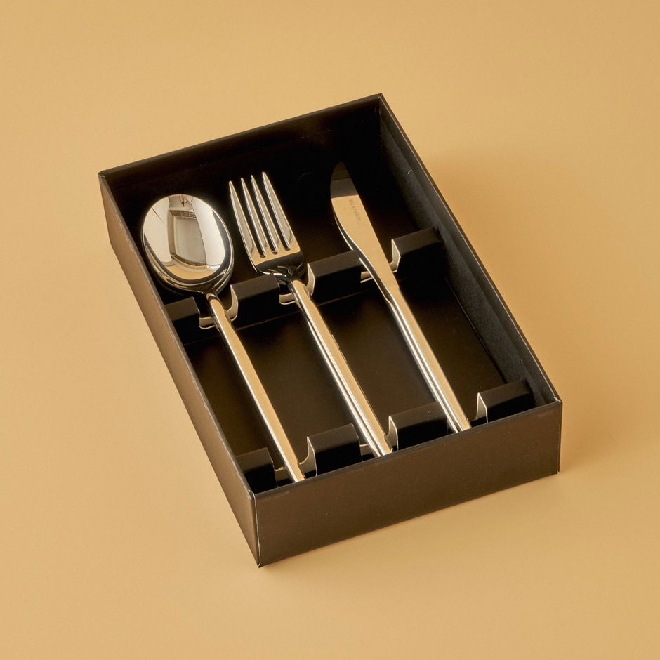 Siena 18-delige dinervork-lepel-messenset zilver