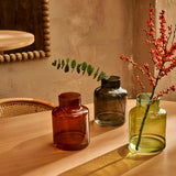 Recycle Lore Cam Vazo Yeşil (14x14x20 cm)