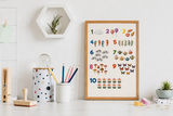 Educatief Poster Pakket – Het Alfabet & De Getallen A2 (42 × 59,4 cm)