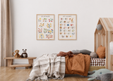 Educatief Poster Pakket – Het Alfabet & De Getallen A2 (16,5 × 23,4)