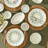 Adelina Stoneware 26-delige ontbijtset voor 6 personen Groen