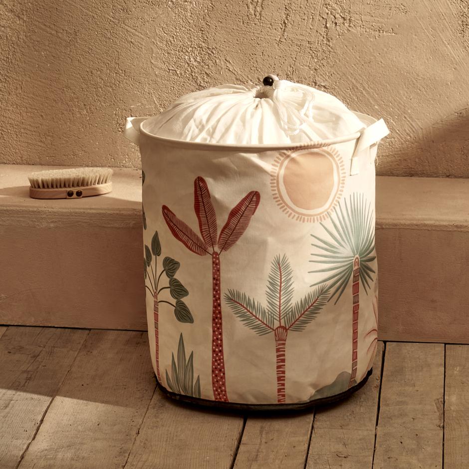 Abstracte Safari Trekkoord Wasmand Mix (36x40 cm)